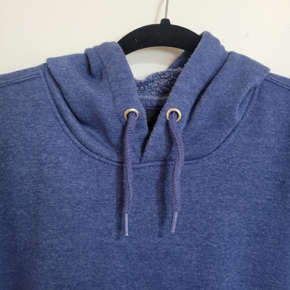 Carhartt K288 H53 Scout Blue Heather Midweight Hooded Logo Sweatshirt L - Picture 3 of 13